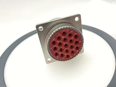 19 女性ピン MIL-DTL-26482 コンネクタ 電気のないニッケル Finsh Mil DTL 26482シリーズII