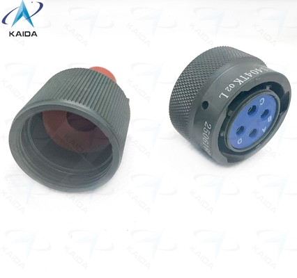 品質  Secure and Durable Circular Electrical Connector -55C To 125C for Industrial Applications,Y50EX-1404TK02L  ,Y50EX Series Plug with Straight Cable Clamp,Olive Drab Anodized 工場