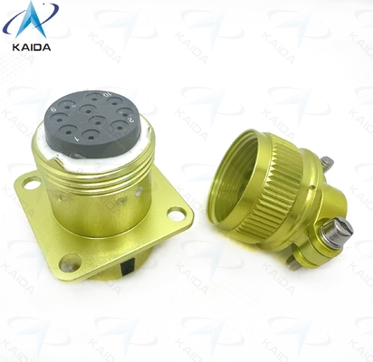 品質  ZH23-10/18P-2-B Circular Electrical Connector with Temperature Range -55C To 125C.Straight Cable Clamp, Anodized Aluminum 工場