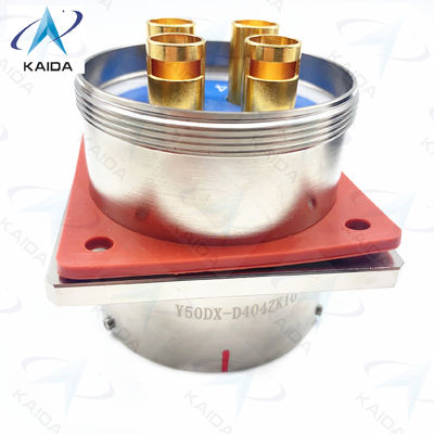 Y50DX アルミニウム円形電気接続器 3 コンタクト 動作温度 -55°C から 125°C