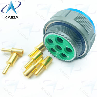 ロープ付き金付銅合金 MIL-DTL-38999シリーズ3 プラグコネクタ 8# 電源連絡.D38999/26WH06PN.8Dシリーズ