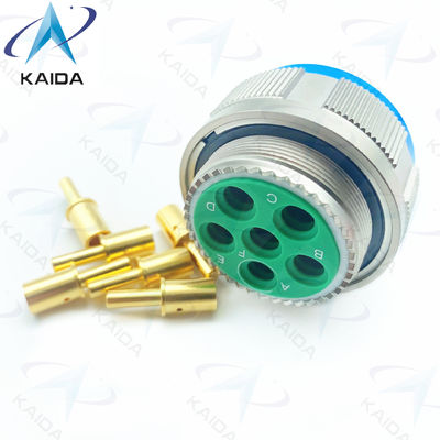 金銅合金スレッドプラグ MIL-DTL-38999シリーズ3コネクタ 500V電圧評価.D38999/26FH06PN.8Dシリーズ.