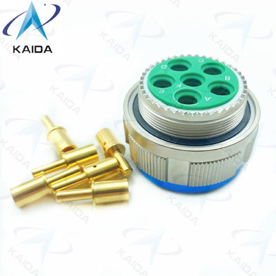 金銅合金スレッドプラグ MIL-DTL-38999シリーズ3コネクタ 500V電圧評価.D38999/26FH06PN.8Dシリーズ.