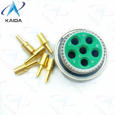 金銅合金スレッドプラグ MIL-DTL-38999シリーズ3コネクタ 500V電圧評価.D38999/26FH06PN.8Dシリーズ.