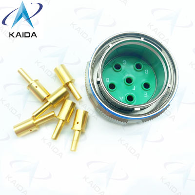 金銅合金スレッドプラグ MIL-DTL-38999シリーズ3コネクタ 500V電圧評価.D38999/26FH06PN.8Dシリーズ.