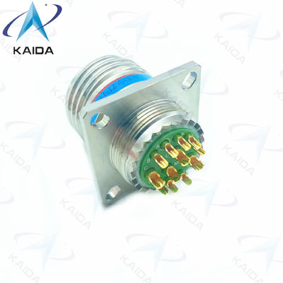 ローダー銅合金D38999/20KD97PN-Hステンレス鋼のための500Vローダー銅合金D38999/20KD97PN-Hステンレス鋼のローダー付き12コンタクトゴールド仕上げ受容器コネクタ