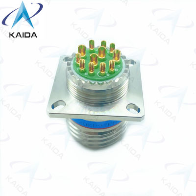 ローダー銅合金D38999/20KD97PN-Hステンレス鋼のための500Vローダー銅合金D38999/20KD97PN-Hステンレス鋼のローダー付き12コンタクトゴールド仕上げ受容器コネクタ