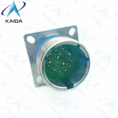 ローダー銅合金D38999/20KD97PN-Hステンレス鋼のための500Vローダー銅合金D38999/20KD97PN-Hステンレス鋼のローダー付き12コンタクトゴールド仕上げ受容器コネクタ