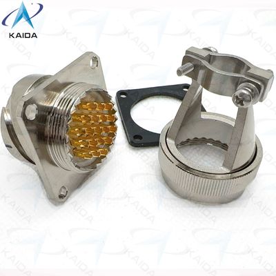 19 ストレートクランプバックシェル付きシェルサイズ容器 耐久性 電気のないニッケルコネクタ YPM4-19-2J2 ストレートクランプバックシェル付き容器