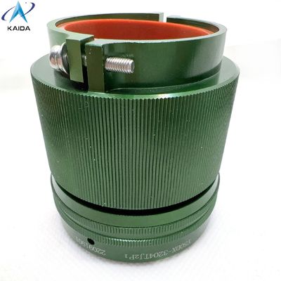 4 コンタクト ストレート・クランプ付きプラグ バックシェル 極端な -55C から 125C 条件に耐える 高電流コネクタ Y50DX-3204TJ2P1 亜鉛塗装