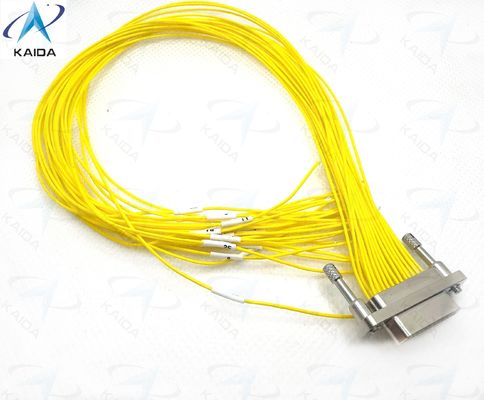 25 接触型マイクロD金属シェル アルミ素材 産業用マイクロ直角型電気コネクタ CDbA-31TY 1.27mm 接触距離 CDBA-25TY+30CM
