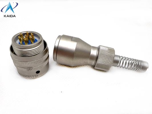 安定と接続のための産業用溶接器コンタクトタイプ円形電気コネクタ.航空用プラグ7コア円形コネクタ YL11H26N1007K21