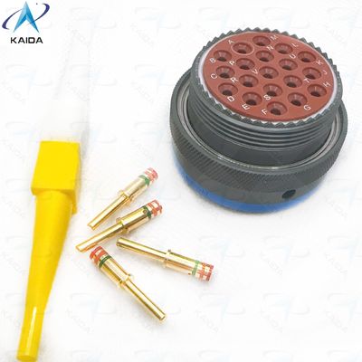 19 コンタクト ストレートプラグ MIL-C-26482 II 重用アプリケーションにおける耐久的な接続のために