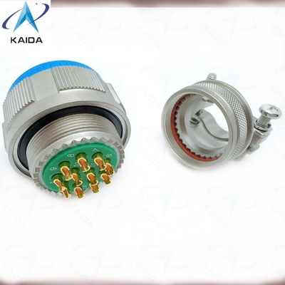 MIL-DTL-38999 シリーズ III 11 コンタクト 極限条件と厳しい環境のための溶接コンタクトタイプ.D38999/26FF11PN-H +M85049/38-19N.8D5&TV06 シリーズ.無電動ニッケル.