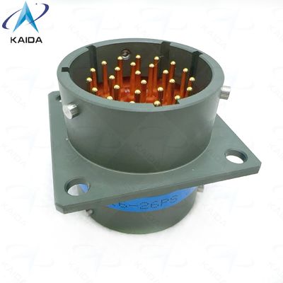 Industrial-Grade MIL-DTL-26482 Series Ⅰ Circular Connector with 500V Voltage and 7.5 A Current Rating.Thru Bulkhead Receptacle.PTB-16-26PS