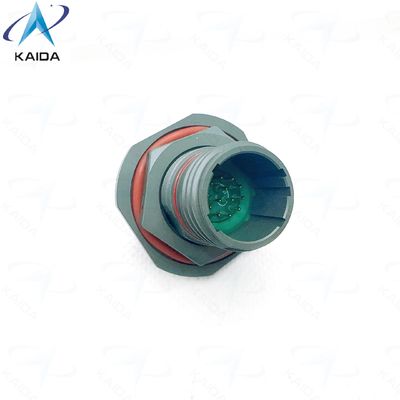 5A 定格電流 MIL-DTL-38999 シリーズ Ⅱ ジャムナットレセプタクル、産業および航空宇宙用途向け。オリーブドラブカドミウム。TV07WCI11-35PA