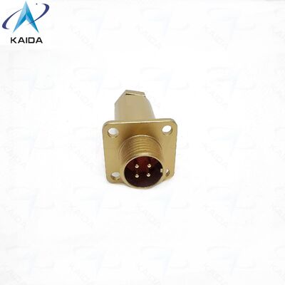 角フランジレセプタクル PC-4ZJ コネクタ PCシリーズ ロシア規格コネクタ。PC4ZB。アルミニウム合金、クロメート処理仕上げ