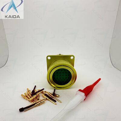 クリップ・コンタクトタイプ ZH23-32/27B-1-B バヨネット・クランプ・コネクタ.ZH23-32/27B-1-B アロジ化黄色塗装のアルミニウム