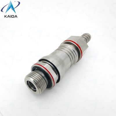 ステンレス鋼の受動式直線プッシュ・プル・ストレートプッシュ・プル流体コネクタ UQD04-T-A01、UQD04-Z-B01 代替モデル UQD04-T05RSSJE、UQD04-Z10RSSJE.液体冷却コネクタ